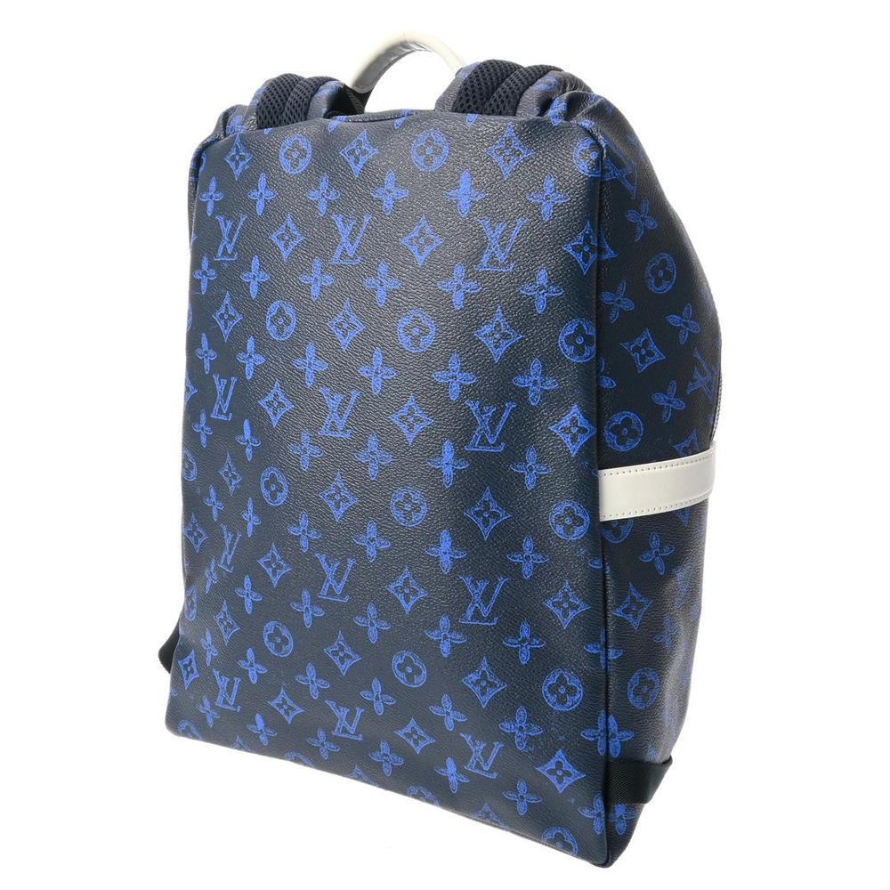 Louis Vuitton Daypack Calfskin Rucksack LV Blue Backpack Discovery Daypack Blue
